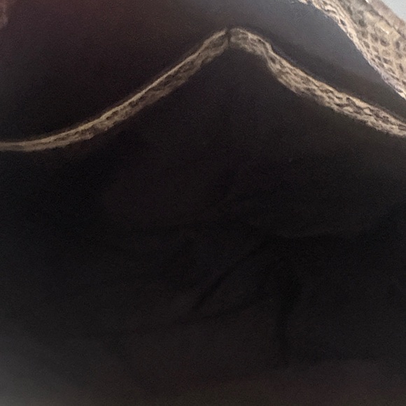 Perlina Tan and Brown Snakeskin leather Shoulder Bag - Picture 6 of 9